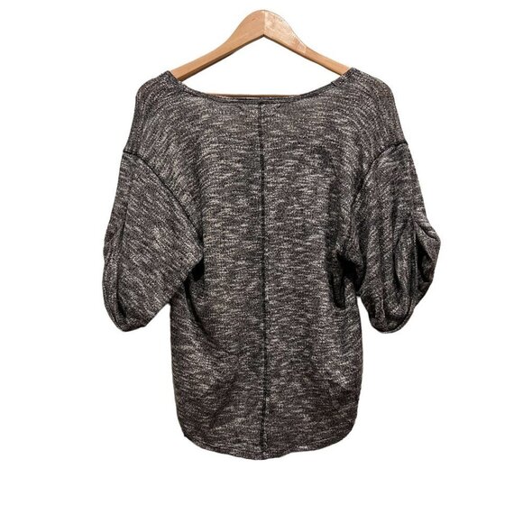 Free People Boxy Oversize Tunic Wide Relax Sleeves Womens Gray Neck Size XS - Picture 2 of 12